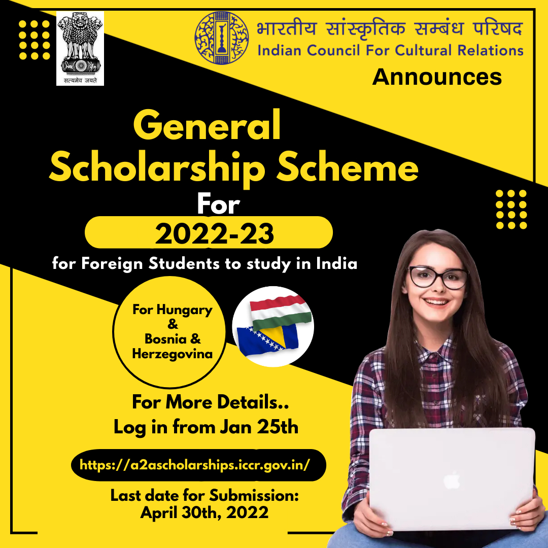 ICCR SCHOLARSHIP 2022-2023